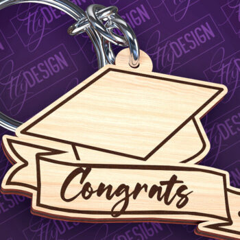 Intra απο ξύλο plywood Χρώμα wenge 3mm-4mm πάχος - Αποφοίτηση Μπρελόκ με λέιζερ | Σχολείο Δίασταση 4x4 cm INTRAFABR-119591853 - Image 3