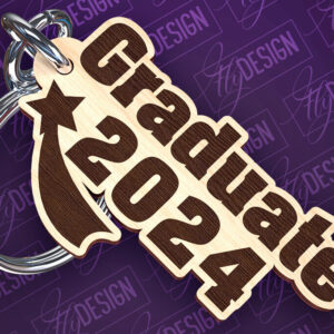 Intra απο ξύλο plywood  Χρώμα wenge 3mm-4mm πάχος - Αποφοίτηση Μπρελόκ με λέιζερ | Σχολείο Δίασταση 4x4 cm INTRAFABR-95237350