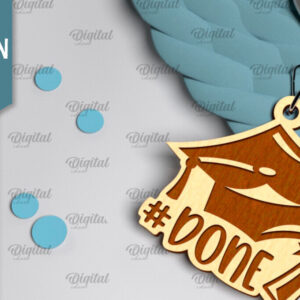 Intra απο ξύλο plywood  Χρώμα wenge 3mm-4mm πάχος - Λέιζερ Μπρελόκ Αποφοίτησης. Μπρελόκ Δίασταση 4x4 cm INTRAFABR-95346937