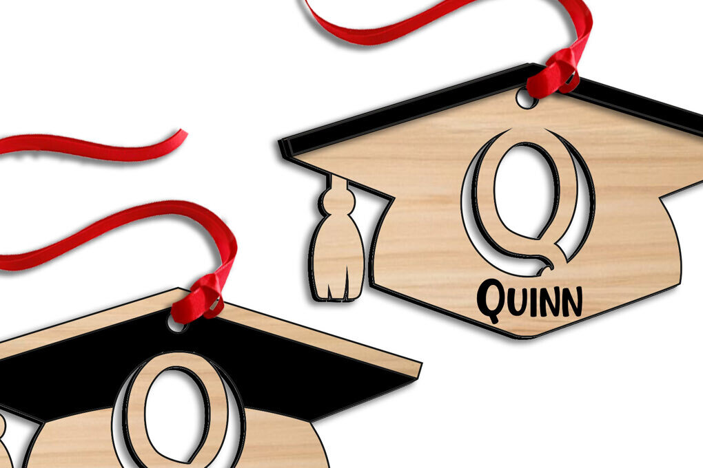Intra απο ξύλο plywood  Χρώμα wenge 3mm-4mm πάχος - Στολίδι Graduation Cut Letter Q Δίασταση 6x6 cm INTRAFABR-66453630