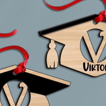 Intra απο ξύλο plywood  Χρώμα wenge 3mm-4mm πάχος - Διακοσμητικό γράμμα V αποκοπής με λέιζερ αποφοίτησης Δίασταση 30x20 cm INTRAFABR-94164947 - Image 1