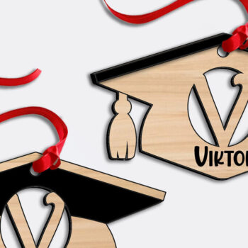 Intra απο ξύλο plywood  Χρώμα wenge 3mm-4mm πάχος - Διακοσμητικό γράμμα V αποκοπής με λέιζερ αποφοίτησης Δίασταση 30x20 cm INTRAFABR-94164947 - Image 3