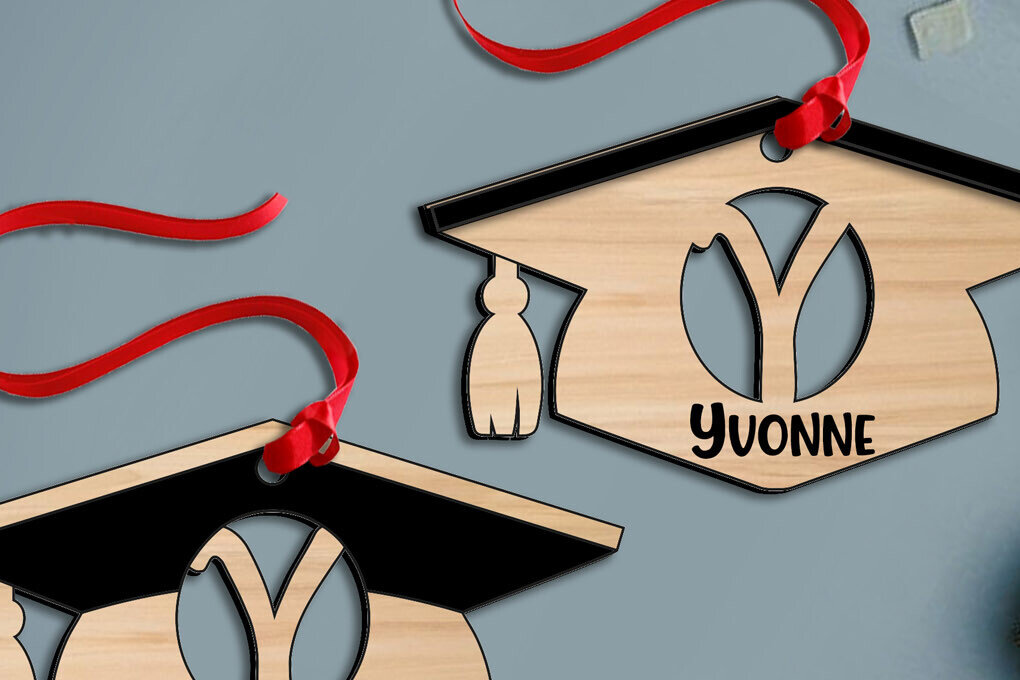 Intra απο ξύλο plywood  Χρώμα wenge 3mm-4mm πάχος - Στολίδι γράμματος Y αποκοπής με λέιζερ αποφοίτησης Δίασταση 6x6 cm INTRAFABR-94154272