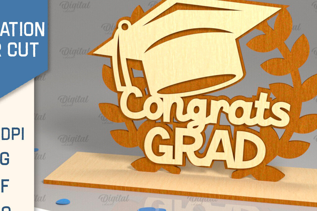 Intra απο ξύλο plywood  Χρώμα wenge 3mm-4mm πάχος - Αποφοίτηση LaserCut. Πινακίδα αποφοίτησης Δίασταση 30x20 cm INTRAFABR-94154296