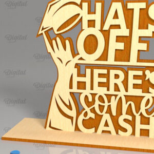 Intra απο ξύλο plywood  Χρώμα wenge 3mm-4mm πάχος - Αποφοίτηση LaserCut. Πινακίδα αποφοίτησης Δίασταση 30x20 cm INTRAFABR-94154270