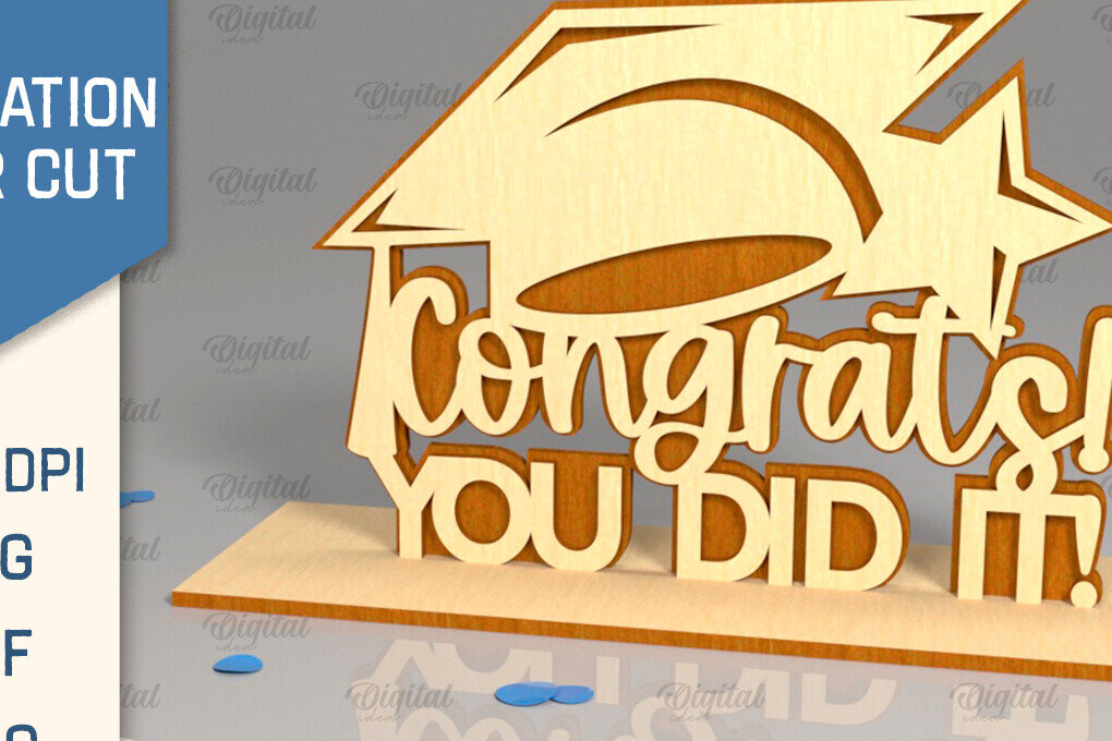 Intra απο ξύλο plywood  Χρώμα wenge 3mm-4mm πάχος - Αποφοίτηση LaserCut. Πινακίδα αποφοίτησης Δίασταση 30x20 cm INTRAFABR-120469090