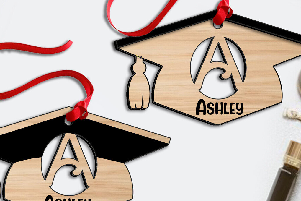 Intra απο ξύλο plywood  Χρώμα wenge 3mm-4mm πάχος - Επιστολή αποφοίτησης ένα στολίδι λέιζερ Δίασταση 6x6 cm INTRAFABR-68220385