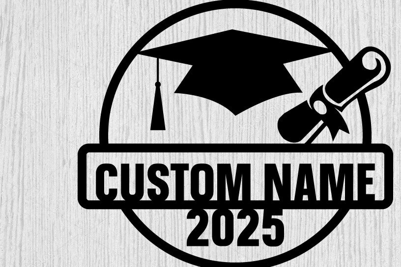 Intra απο ξύλο plywood  Χρώμα wenge 3mm-4mm πάχος - Πινακίδα Αποφοίτησης - Μονόγραμμα-λέιζερ Δίασταση 40x50 cm INTRAFABR-116153126