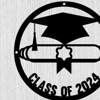 Intra απο ξύλο plywood  Χρώμα wenge 3mm-4mm πάχος - Πινακίδα Αποφοίτησης - Μονόγραμμα-λέιζερ Δίασταση 40x50 cm INTRAFABR-116153128 - Image 1