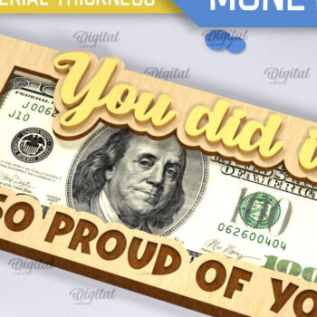 Intra απο ξύλο plywood Χρώμα wenge 3mm-4mm πάχος - Graduation Money Holder Δίασταση 30x20 cm INTRAFABR-116712281 - Image 1