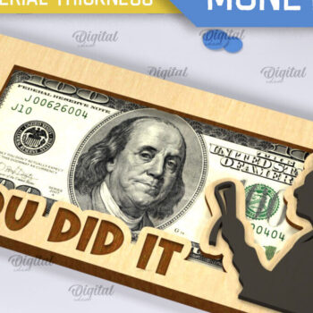 Intra απο ξύλο plywood Χρώμα wenge 3mm-4mm πάχος - Graduation Money Holder Δίασταση 30x20 cm INTRAFABR-116712339 - Image 1