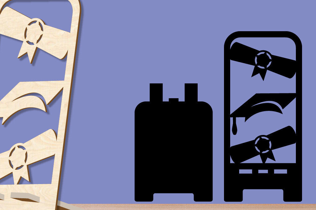 Intra απο ξύλο plywood  Χρώμα wenge 3mm-4mm πάχος - Τηλέφωνο Αποφοίτησης | Αποφοίτηση Δίασταση 5x7 cm INTRAFABR-95355421