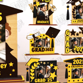 Intra απο ξύλο plywood  Χρώμα wenge 3mm-4mm πάχος - Πακέτο κορνίζας αποφοίτησης | CNC Δίασταση 20x25 cm INTRAFABR-119077142 - Image 1