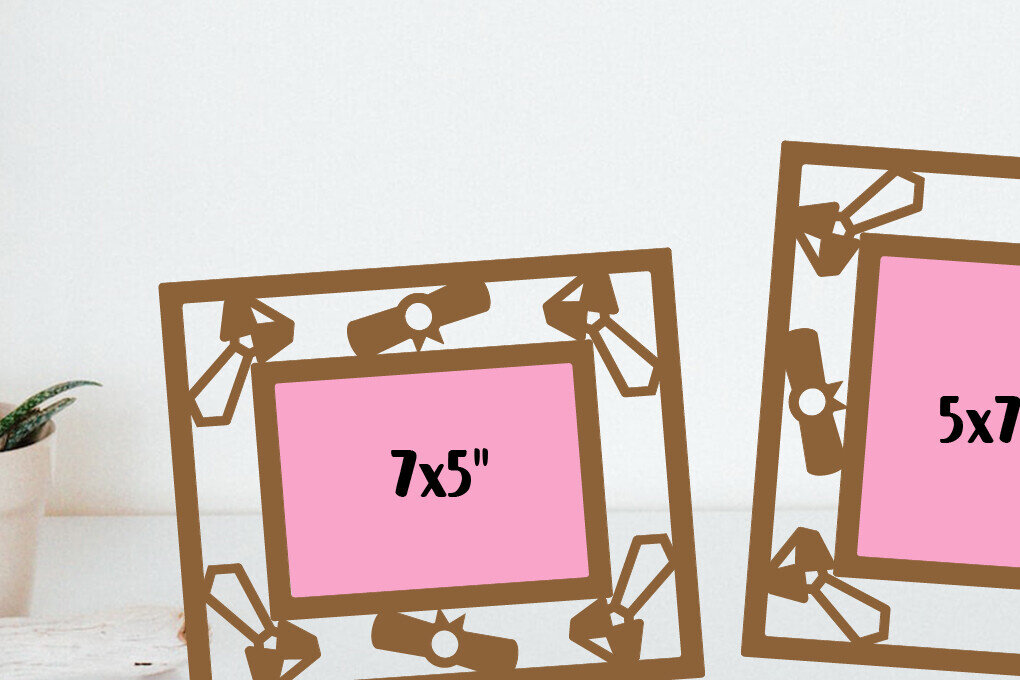 Intra απο ξύλο plywood  Χρώμα wenge 3mm-4mm πάχος - Αποφοίτηση Κορνίζες φωτογραφιών κομμένα αρχεία Δίασταση 5x7 cm INTRAFABR-107204055