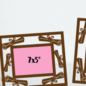 Intra απο ξύλο plywood  Χρώμα wenge 3mm-4mm πάχος - Αποφοίτηση Κορνίζες φωτογραφιών κομμένα αρχεία Δίασταση 5x7 cm INTRAFABR-107204113