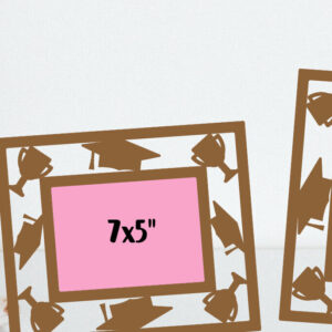 Intra απο ξύλο plywood  Χρώμα wenge 3mm-4mm πάχος - Αποφοίτηση Κορνίζες φωτογραφιών κομμένα αρχεία Δίασταση 5x7 cm INTRAFABR-107204185