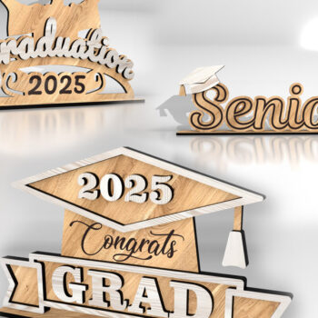 Intra απο ξύλο plywood  Χρώμα wenge 3mm-4mm πάχος - Graduation Senior Decor Δίασταση 6x3 cm INTRAFABR-107203215 - Image 3