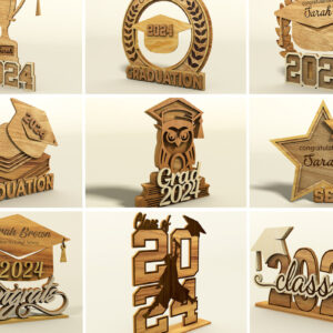 Intra απο ξύλο plywood  Χρώμα wenge 3mm-4mm πάχος - Σετ αποφοίτησης Πρότυπα κοπής με λέιζερ Δίασταση 20x20 cm INTRAFABR-107203284