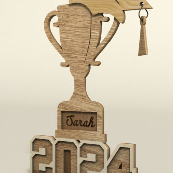 Intra απο ξύλο plywood  Χρώμα wenge 3mm-4mm πάχος - Σετ αποφοίτησης Πρότυπα κοπής με λέιζερ Δίασταση 20x20 cm INTRAFABR-107203284 - Image 3