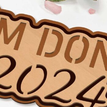 Intra απο ξύλο plywood  Χρώμα wenge 3mm-4mm πάχος - Πρότυπα πολλαπλών επιπέδων ΣΕΤ αποφοίτησης Δίασταση 6x10 cm INTRAFABR-107203333 - Image 4