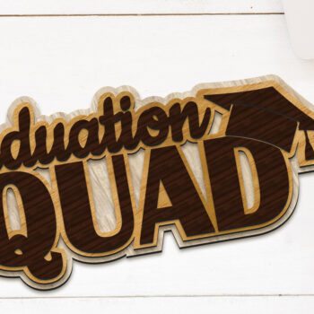 Intra απο ξύλο plywood  Χρώμα wenge 3mm-4mm πάχος - Διακοσμητικό πάνελ κοπής Graduation Squad Δίασταση 5x6 cm INTRAFABR-107203395 - Image 2