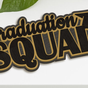 Intra απο ξύλο plywood  Χρώμα wenge 3mm-4mm πάχος - Διακοσμητικό πάνελ κοπής Graduation Squad Δίασταση 5x6 cm INTRAFABR-107203395 - Image 3