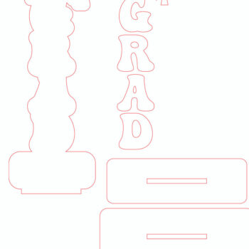 Intra απο ξύλο plywood Χρώμα wenge 3mm-4mm πάχος - Διακοσμητική πινακίδα αποφοίτησης Αποκοπή υ Δίασταση 30x20 cm INTRAFABR-116293737 - Image 3