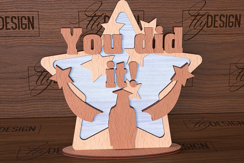 Intra απο ξύλο plywood  Χρώμα wenge 3mm-4mm πάχος - σταντ αποφοίτησης | Σχολείο Δίασταση 30x20 cm INTRAFABR-116294778