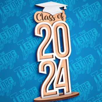 Intra απο ξύλο plywood  Χρώμα wenge 3mm-4mm πάχος - Graduation Stand |Σχέδιο Stand Δίασταση 30x20 cm INTRAFABR-116294680 - Image 1