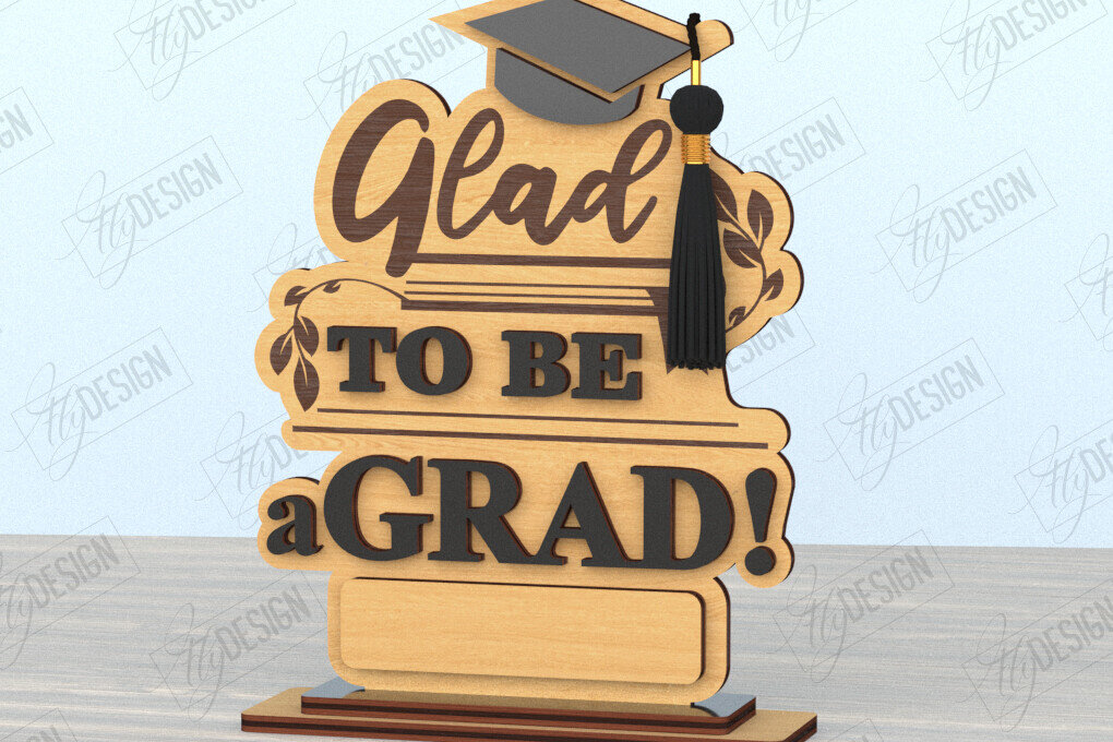 Intra απο ξύλο plywood  Χρώμα wenge 3mm-4mm πάχος - Φούντα αποφοίτησης | Grad 2025|CNC Δίασταση 30x20 cm INTRAFABR-121597456