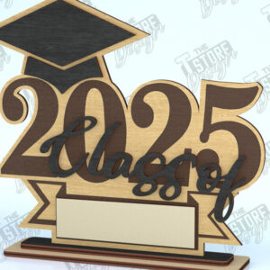 Intra απο ξύλο plywood  Χρώμα wenge 3mm-4mm πάχος - Graduation Tassel Holder|Αποφοίτηση 2025 Δίασταση 30x20 cm INTRAFABR-121595604