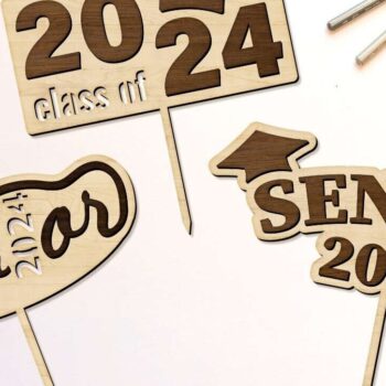 Intra απο ξύλο plywood  Χρώμα wenge 3mm-4mm πάχος - Graduation Toppers Σετ πολυεπίπεδα πρότυπα Δίασταση 6x10 cm INTRAFABR-116293501 - Image 5