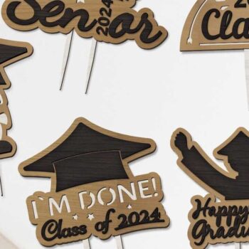 Intra απο ξύλο plywood  Χρώμα wenge 3mm-4mm πάχος - Graduation Toppers Set Templa Multilayer Δίασταση 6x10 cm INTRAFABR-116293546 - Image 1