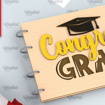 Intra απο ξύλο plywood  Χρώμα wenge 3mm-4mm πάχος - Αποφοίτηση Ξύλινο άλμπουμ φωτογραφιών με λέιζερ Δίασταση 30x20 cm INTRAFABR-106687596 - Image 1