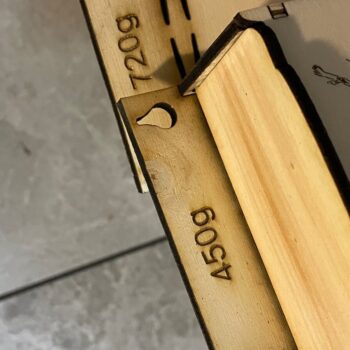 Intra απο ξύλο plywood  Χρώμα wenge 3mm-4mm πάχος - Grain Dispenser Special Back Mount 450g Δίασταση 20x20 cm INTRAFABR-94871382 - Image 2