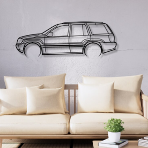 Intra απο ξύλο plywood  Χρώμα wenge 3mm-4mm πάχος - Grand Cherokee II Vector σχέδιο αυτοκινήτου Δίασταση 20x20 cm INTRAFABR-112011646