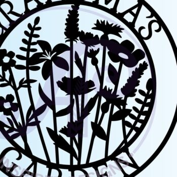 Intra απο ξύλο plywood Χρώμα wenge 3mm-4mm πάχος - περικοπής Sign Garden Grandma Δίασταση 30x20 cm INTRAFABR-90608394 - Image 3