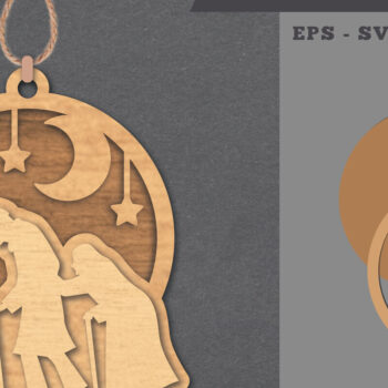 Intra απο ξύλο plywood  Χρώμα wenge 3mm-4mm πάχος - Οι παππούδες και οι γιαγιάδες λατρεύουν το στολίδι με Δίασταση 6x6 cm INTRAFABR-14177670 - Image 1