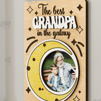 Intra απο ξύλο plywood Χρώμα wenge 3mm-4mm πάχος - με μαγνήτη φωτογραφιών παππούδων και γιαγιάδων Δίασταση 30x20 cm INTRAFABR-27964226 - Image 1