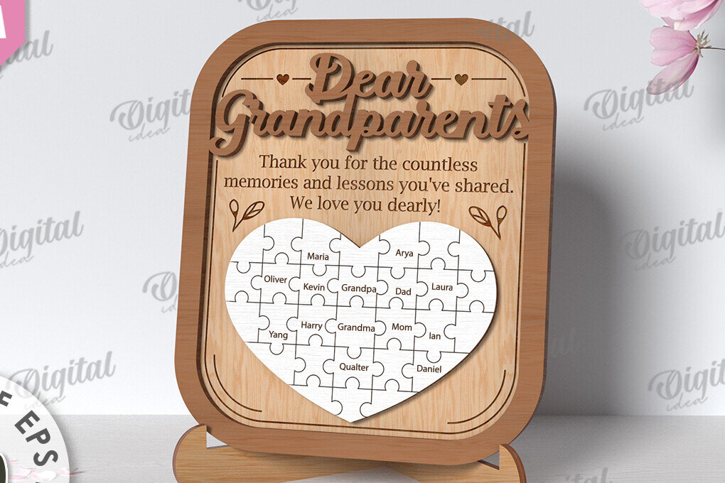 Intra απο ξύλο plywood  Χρώμα wenge 3mm-4mm πάχος - Παζλ Πλαίσιο Παζλ Κοπή Laser Δίασταση 20x25 cm INTRAFABR-112013195