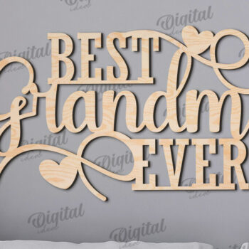 Intra απο ξύλο plywood Χρώμα wenge 3mm-4mm πάχος - με λέιζερ υπογράφουν παππούδες και γιαγιάδες Δίασταση 30x20 cm INTRAFABR-33450121 - Image 1