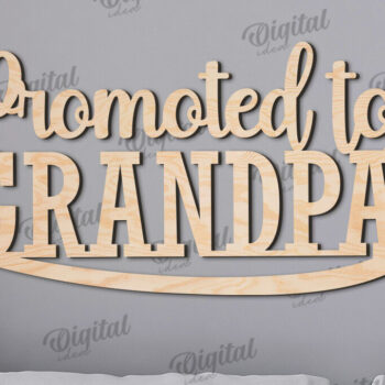 Intra απο ξύλο plywood  Χρώμα wenge 3mm-4mm πάχος - με λέιζερ υπογράφουν παππούδες και γιαγιάδες Δίασταση 30x20 cm INTRAFABR-117327119 - Image 1