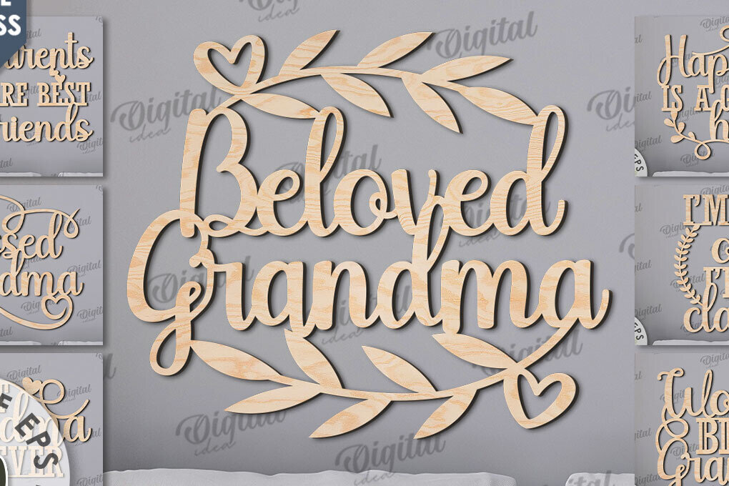 Intra απο ξύλο plywood  Χρώμα wenge 3mm-4mm πάχος - Πακέτο κοπής με λέιζερ υπογράφει γιαγιάδες και παππούδες Δίασταση 30x20 cm INTRAFABR-118736611