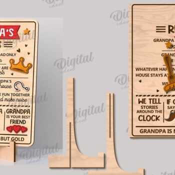 Intra απο ξύλο plywood Χρώμα wenge 3mm-4mm πάχος - Οι κανόνες του παππού πλάκα κοπής με λέιζερ Δίασταση 30x20 cm INTRAFABR-118736630 - Image 2