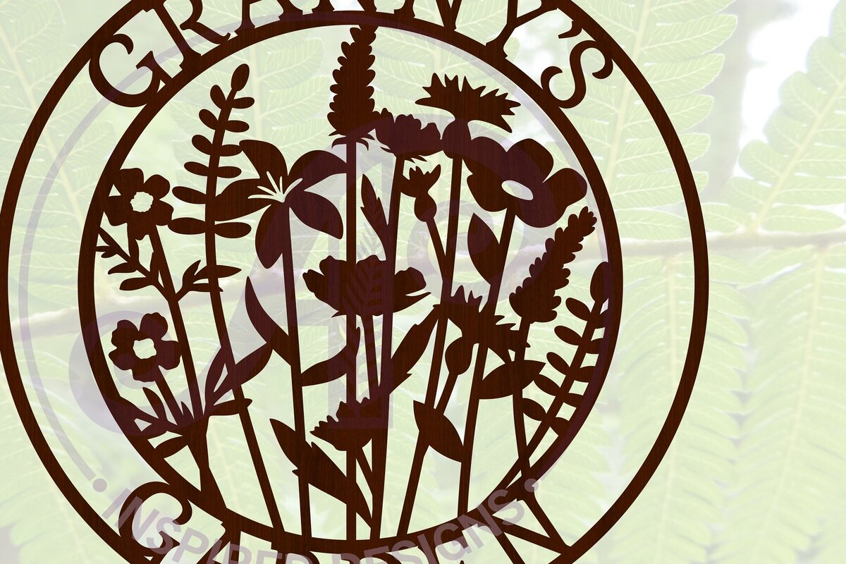 Intra απο ξύλο plywood  Χρώμα wenge 3mm-4mm πάχος - αποκοπής Sign Garnny Garden Δίασταση 30x20 cm INTRAFABR-118736717