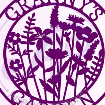 Intra απο ξύλο plywood Χρώμα wenge 3mm-4mm πάχος - αποκοπής Sign Garnny Garden Δίασταση 30x20 cm INTRAFABR-118736717 - Image 2