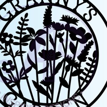 Intra απο ξύλο plywood Χρώμα wenge 3mm-4mm πάχος - αποκοπής Sign Garnny Garden Δίασταση 30x20 cm INTRAFABR-118736717 - Image 3