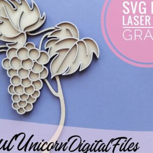 Intra απο ξύλο plywood  Χρώμα wenge 3mm-4mm πάχος - Grape για Glowforge Δίασταση 20x20 cm INTRAFABR-112013246