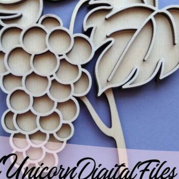 Intra απο ξύλο plywood  Χρώμα wenge 3mm-4mm πάχος - Grape για Glowforge Δίασταση 20x20 cm INTRAFABR-112013246 - Image 2