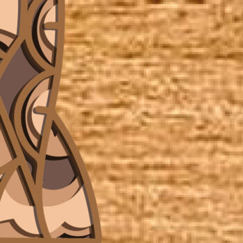 Intra απο ξύλο plywood  Χρώμα wenge 3mm-4mm πάχος - Great Dane Dog Multilayer /Zentangle Δίασταση 30x20 cm INTRAFABR-112552890 - Image 5